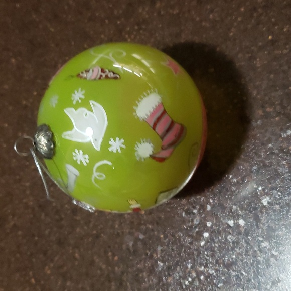 🌲2006 Pier 1 Hand Painted Conducting Santa Li Bien Glass Christmas Ornament - Picture 2 of 5